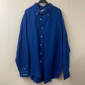 Eddie Bauer woven cotton button down shirt